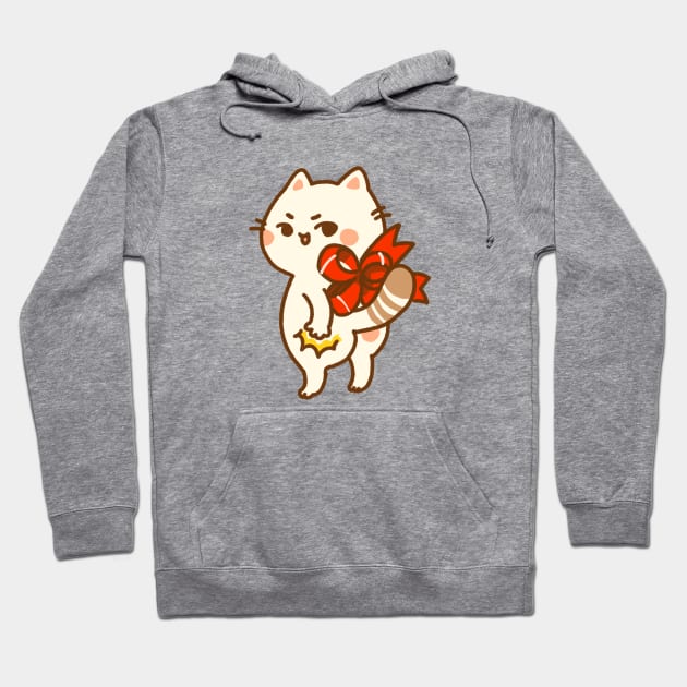 Smack Dat Cute Kitty Hoodie by vooolatility